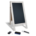 Large Magnetic Chalkboard Sign 20x40 Inch Double-Sided Stand with Chalk Marker