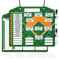 Portable Double-Sided Baseball Lineup Board with 30 Strips & 2 Pens, 12.6 x 11 Inches