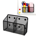 Magnetic Desk Organizer Set for Office and Home - Metal Mesh Pen & Key Holders