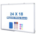Magnetic Whiteboard Dry Erase Board Wall Mount with Pen Tray - Multiple Sizes