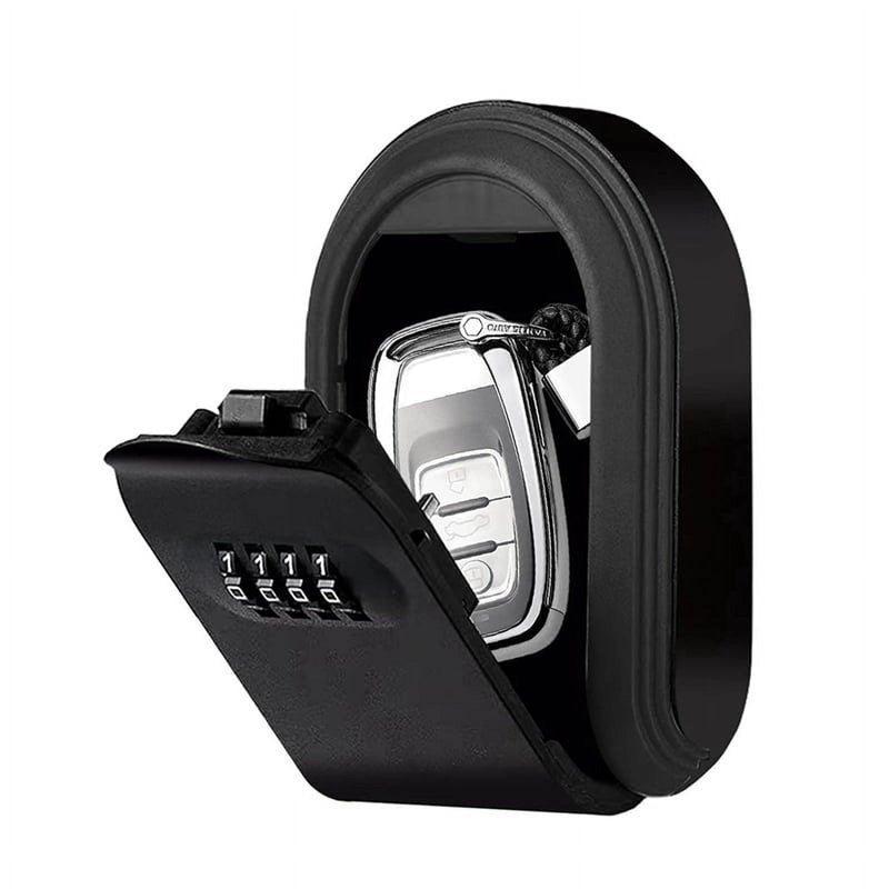 Magnetic Key Lock Box with 4-Digit Combination for Indoor & Outdoor Security