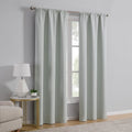 Blackout Curtain Panel Pair - Linen Look, Room Darkening, 37x84 Inches