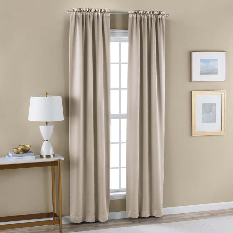 Blackout Curtain Panel Set - Room Darkening Drapes for Living Room or Bedroom