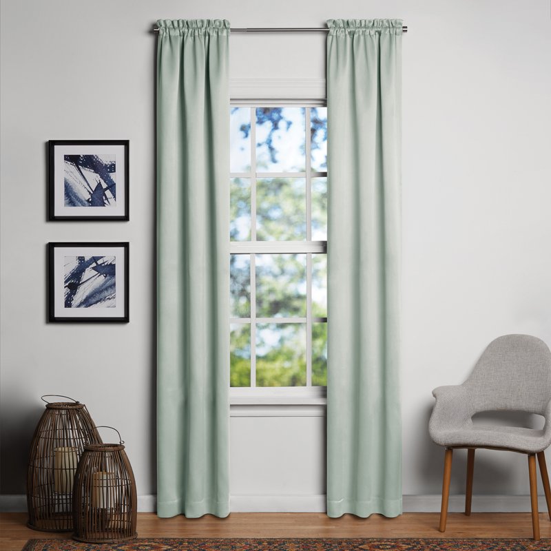 Blackout Curtain Panel Pair - Room Darkening Window Treatment, 30x95 in