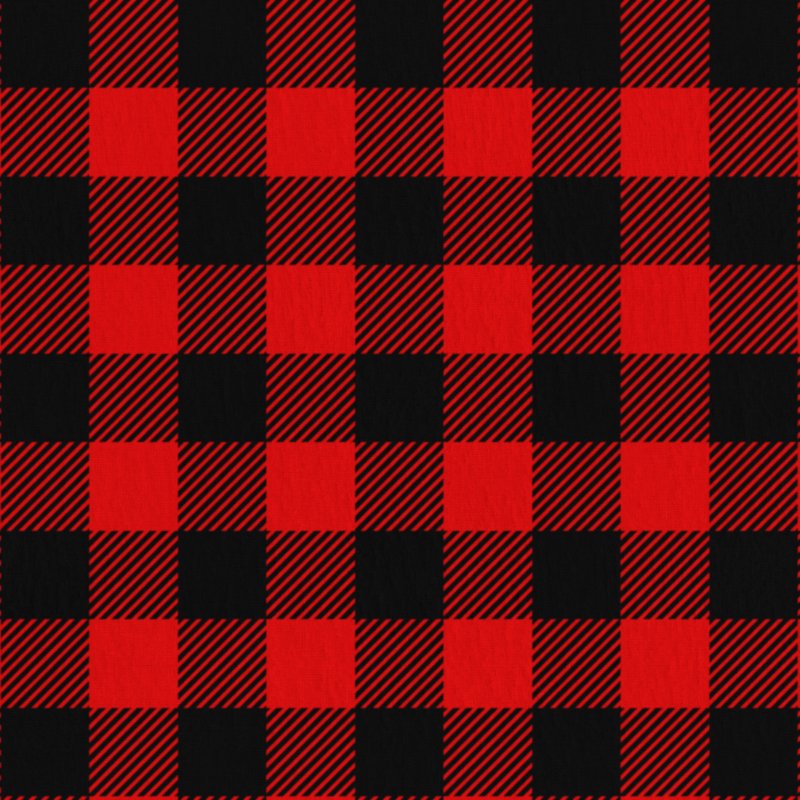 Light-Weight Cotton Flannel Buffalo Plaid Fabric for Sewing & Crafts - Red/Black - 42 in x 1.5 yd Precut