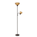 72 Inch Modern Floor Lamp with Reading Light - Adjustable Uplight and Task Light