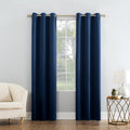 Blackout Grommet Window Curtain Panel - Light-Blocking Polyester Drapes