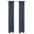 Blackout Curtain Panel Pair - Solid Rod Pocket with Back Tabs, 30x95 inches