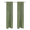 Blackout Curtain Panel Pair - Solid 30x95 Inch Rod Pocket with Back Tabs