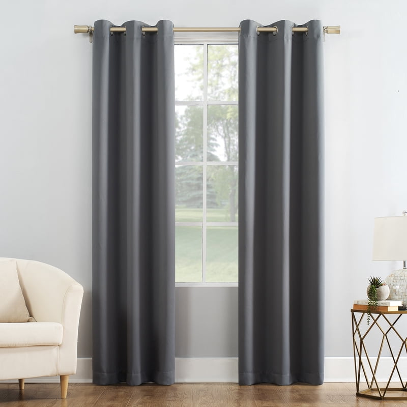 Blackout Curtain Panel with Grommet Top - Light Blocking Window Drapes