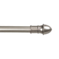 Adjustable Nickel Curtain Rod Set for Light Window Treatments, 48-84 in