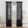 Sheer Voile Curtain Panel - Light Filtering Window Treatment, 84 Inch Width