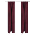 Blackout Curtain Pair 30x95 inch Solid Room Darkening Drapes with Rod Pocket
