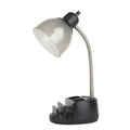 Multi-Purpose Desk Organizer and Task Lamp - Black, 6x7x15 Inches