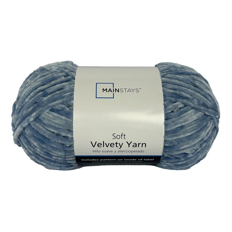 Velvety Yarn 315 Yards - Soft Polyester Craft Yarn for Knitting & Crocheting