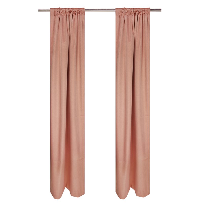Blackout Curtain Panel Pair - Rod Pocket & Back Tabs, 84 Inch Length