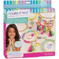 Neon Bead & Charm Jewelry Making Kit for Kids - Create Up to 10 Bracelets