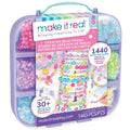 DIY Jewelry Bracelet Kit with Beads Charms Storage Case for Kids & Girls