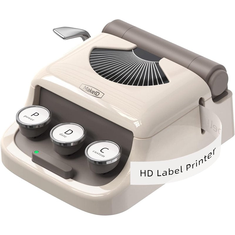 Portable Bluetooth Thermal Label Maker with Tape - White & Red Variants