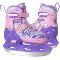 Adjustable Kids Ice Skates for Boys and Girls - Warm Plush Lining, Safety Support