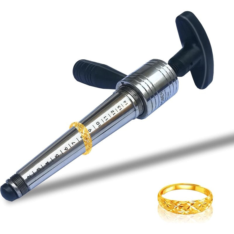 Manual Ring Stretcher and Adjuster for Gold Silver Platinum Jewelry - Sizes 2-14