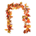 Autumn Maple Leaf Vine Garland - Fall Decor for Doors Walls Windows, 78.7 Inch Artificial Fall Foliage