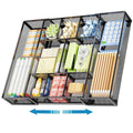 Expandable Mesh Desk Drawer Organizer with Adjustable Compartments for Office & Home