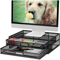 Monitor Stand with Drawer - Ergonomic Riser for Desk Up to 33lb