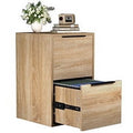 Wooden 2 Drawer Vertical File Cabinet for Home Office - Letter Size Storage