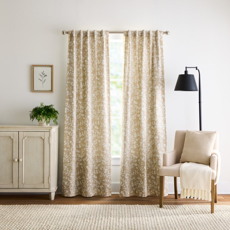 Blackout Linen Curtain Panels - Elegant Indoor Window Treatments for Privacy