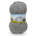 Variegated Ragg Yarn - Wool-Like Striped Acrylic Craft Yarn, 216 Yards