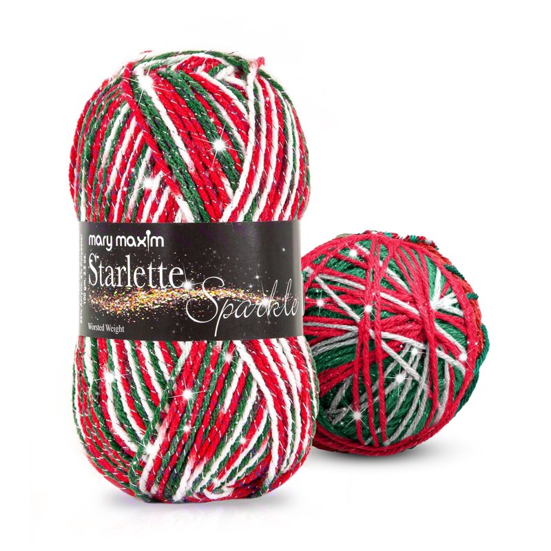 Sparkle Yarn for Knitting & Crocheting - Glitter Acrylic Craft Yarn