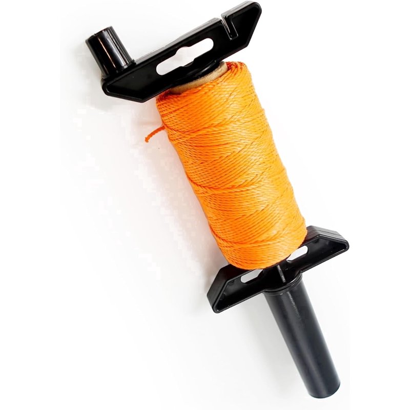 High-Visibility Mason Line String with Handle - Durable Twisted Polypropylene for Masonry and Gardening