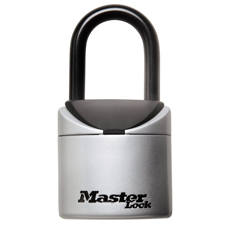 Portable 3-Digit Combination Lock Box - Vinyl Covered Steel, Over Door Mount
