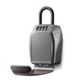 Heavy Duty Key Lock Box with Combination Lock - Portable Zinc Security Safe