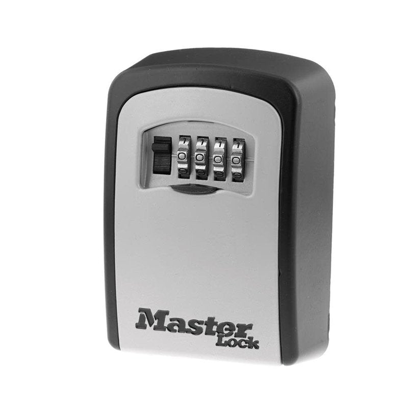 Wall Mount Lock Box with Resettable 4-Digit Combination - Secure Keys