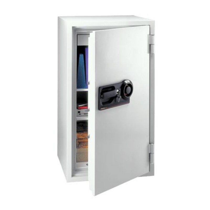 Fireproof Business Safe with Combination Dial Lock 5.7 Cu Ft - Light Gray