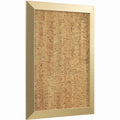 MDF Framed Cork Board for Office & Home Display - Natural Surface, Gold Frame