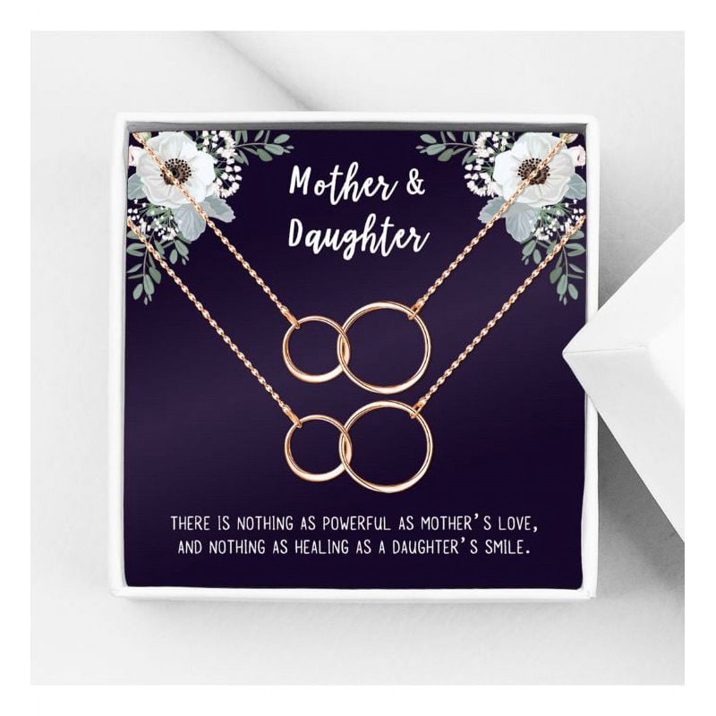 Matching Infinity Necklace for Mom and Daughter - Rose Gold, Silver, Gold Options - Mother's Day Gift