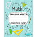 Math Graph Paper Notebook Quad Ruled 5 Squares Per Inch 8.5x11 Inch for Students