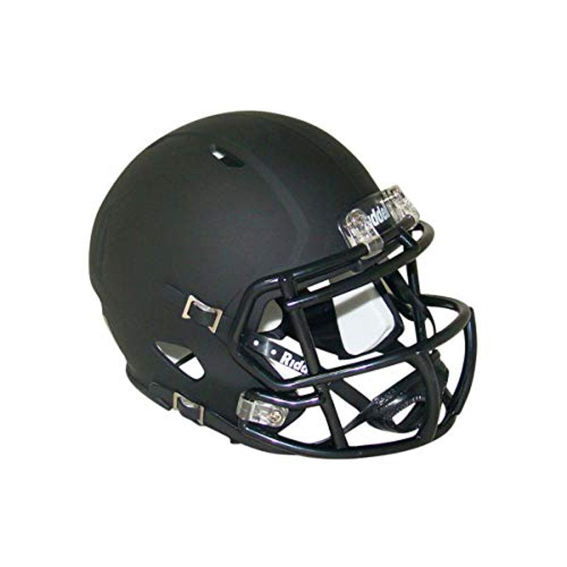 Decorative Matte Black Mini Football Helmet - Riddell Speed Replica Collectible