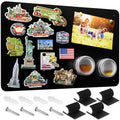 Magnetic Bulletin Board 17.5x11.4 Inch Wall Organizer with Dual Lock Tape and Screws