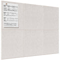 Large Cork Board for Wall 36x24 Inches with Felt Tiles & Pushpins - Light Tan Bulletin Board Pack