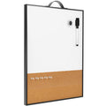 16x12 Inch Dry Erase Whiteboard & Corkboard Combo - Portable Magnetic Planning Board