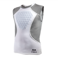 Hex Sternum Shirt for Impact Protection - Youth XS White Grey