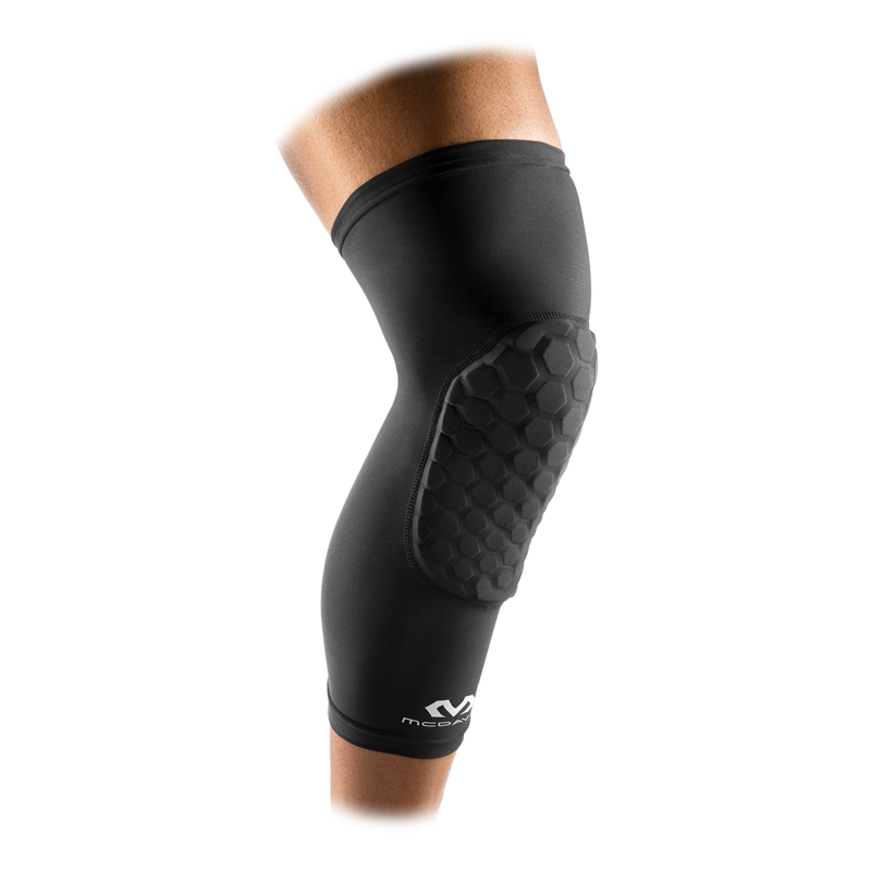 Hex Leg Sleeves Pair Black or White Impact Protection for Athletes
