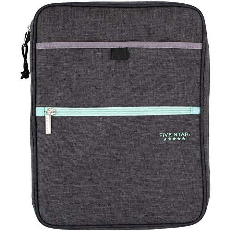 1-Inch Zipper Binder with 225 Sheets, Multi-Colored, Organizer with Pockets