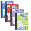 Primary Student Journal for Grades K-2 - Half Page Ruled, 100 Sheets, 12 Pack
