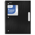 1 Subject Spiral Notebook - College Ruled, 8.5 x 11 Inches, Black, 100 Sheets