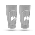 MediCaptain Mini Soccer Shin Guard Sleeves with Built-In EVA Pads, Gray - Variation: Maxi
